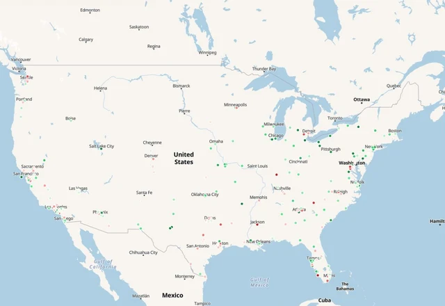 HomeMarketView housing market map